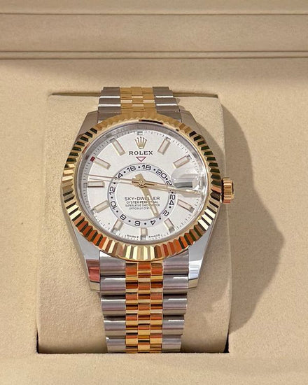 2026 Rolex Sky-Dweller 42MM White Dial Two-Tone Jubilee Bracelet (336933)