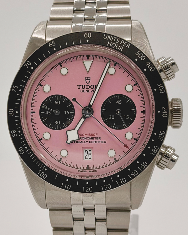 2025 Tudor Black Bay Chrono "Flamingo" 41MM Pink Dial Steel Bracelet (79360N)