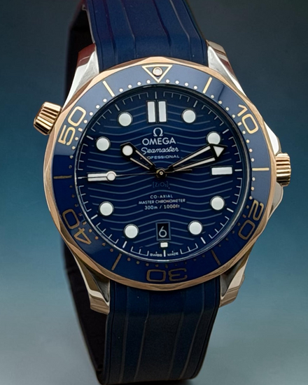 No Reserve - 2026 Omega Seamaster Diver 300M 42MM Blue Dial Rubber Strap (210.22.42.20.03.002)