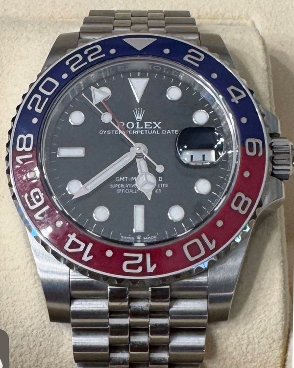 2018 Rolex GMT-Master II "Pepsi" 40MM Black Dial Jubilee Bracelet (126710BLRO)