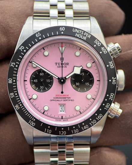 2026 Tudor Black Bay Chrono "Flamingo" 41MM Pink Dial Steel Bracelet (79360N)