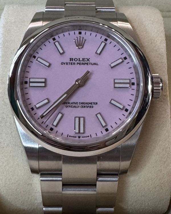 2026 Rolex Oyster Perpetual 41MM Pink Dial Oyster Bracelet (134300)