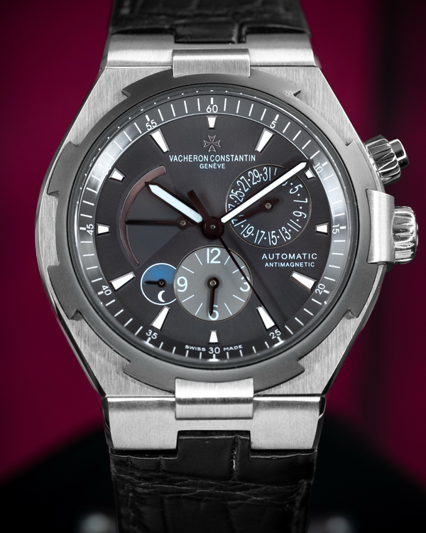 2014 Vacheron Constantin Overseas Dual Time 42MM Grey Dial Leather Strap (47450/000W-9511)