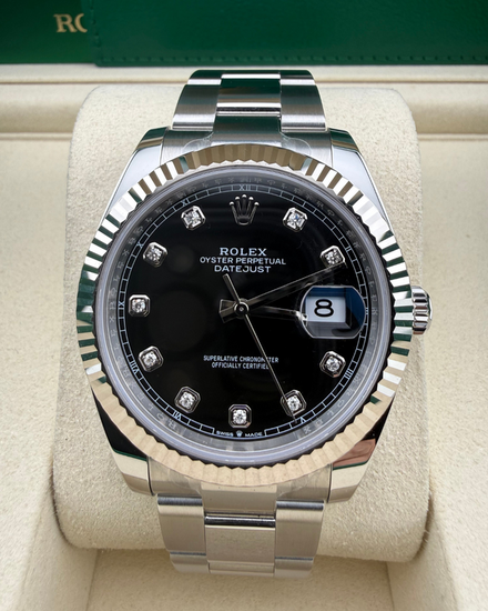 2023 Rolex Datejust 41MM Black Dial Oyster Bracelet (126334)