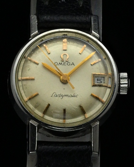 Omega Ladymatic Rare Cal. 681 20MM Silver Dial Leather Bracelet (566.005)