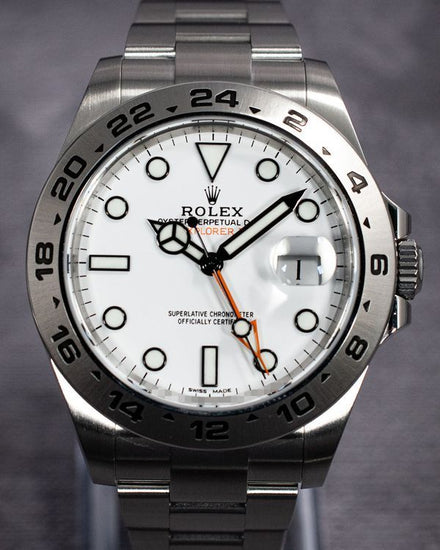 2017 Rolex Explorer II "Polar" 42MM White Dial Steel Bracelet (216570)