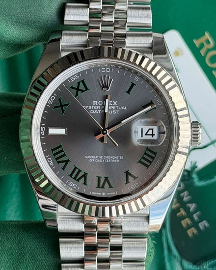 2025 Rolex Datejust "Wimbledon" 41MM Slate Dial Jubilee Bracelet (126334)