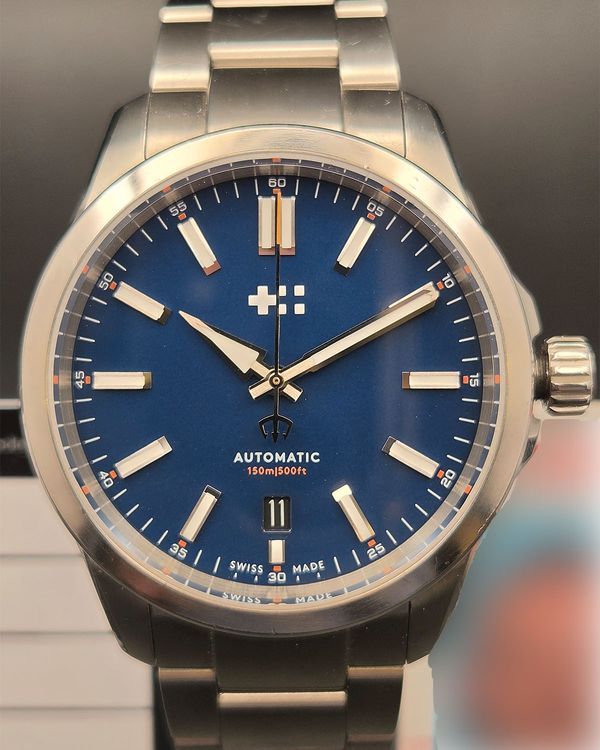 2022 Christopher Ward C63 Sealander 39MM Blue Dial Steel Bracelet (C63-39ADA3-S00B1)