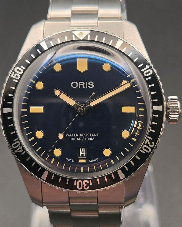 Oris Sixty-FIve 40MM Blue Dial Steel Bracelet (01 733 7707 4055)