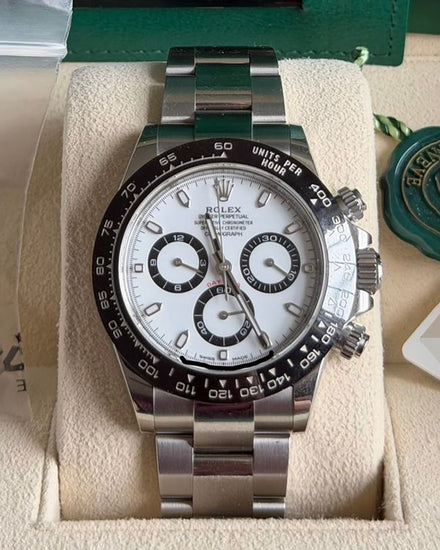 2021 Rolex Cosmograph Daytona "Panda" 40MM White Dial Oyster Bracelet (116500LN)