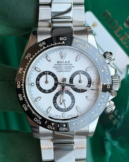 2022 Rolex Cosmograph Daytona "Panda" 40MM White Dial Oyster Bracelet (116500)
