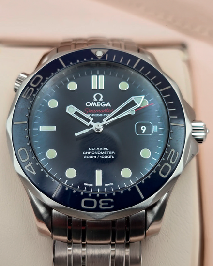 2021 Omega Seamaster Diver 300M 41MM Blue Dial Steel Bracelet (212.30.41.20.03.001)