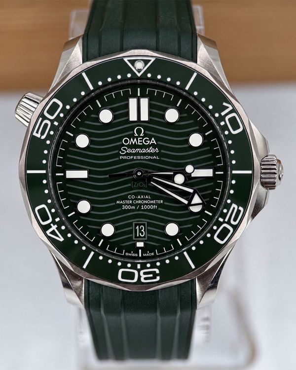 2024 Omega Seamaster Diver 300M "Seaweed" 42MM Green Dial Steel Bracelet (210.30.42.20.10.001)