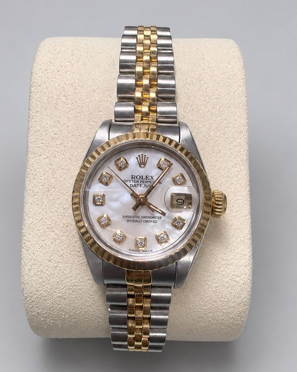 Rolex Lady-Datejust 26MM Mother of Pearl Dial Two-Tone Jubilee Bracelet (69173)