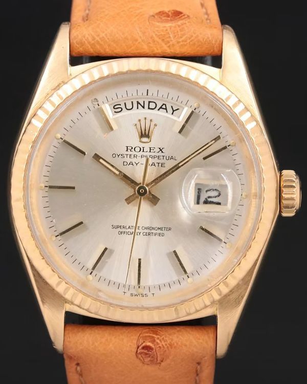Rolex Day-Date 36MM Champagne Dial Leather Strap (1803)