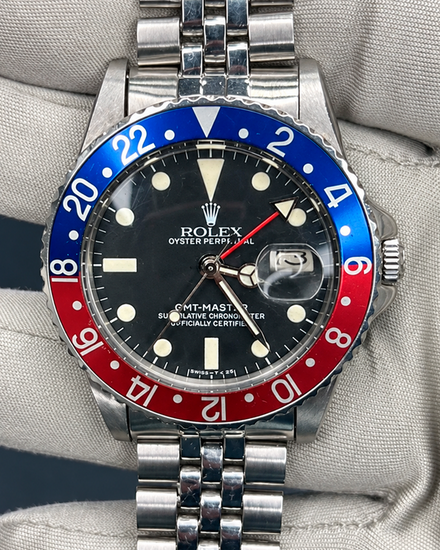 Rolex GMT-Master "Pepsi" 40MM Black Dial Jubilee Bracelet (1675)