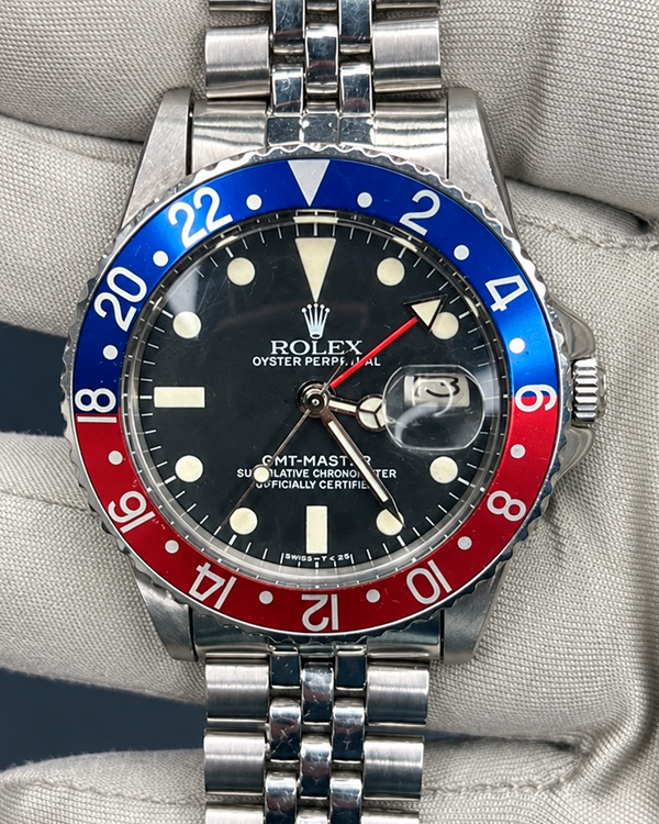 Rolex GMT-Master "Pepsi" 40MM Black Dial Jubilee Bracelet (1675)