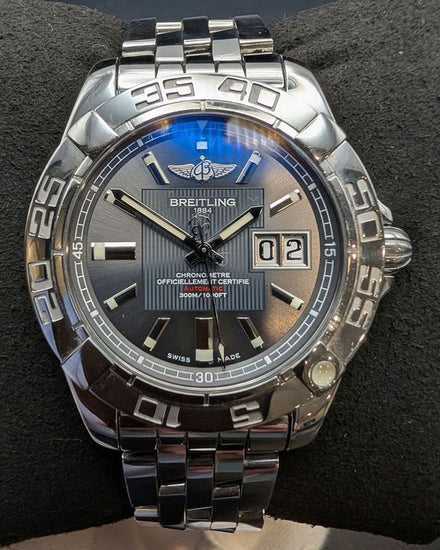 2012 Breitling Cockpit Windrider Galactic 41MM Silver Dial Steel Bracelet (A49350)