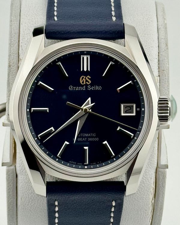 No Reserve - 2026 Grand Seiko Heritage Collection 40MM Blue Dial Leather Strap (SBGH353G)
