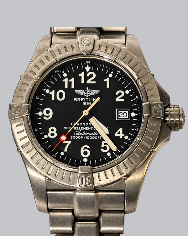 2007 Breitling Avenger Seawolf 44MM Black Dial Titanium Bracelet (E1737018/B640)