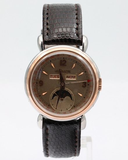 Jaeger-LeCoultre Vintage 33MM Champagne Dial Aftermarket Leather Strap (Model / Calibre 494)