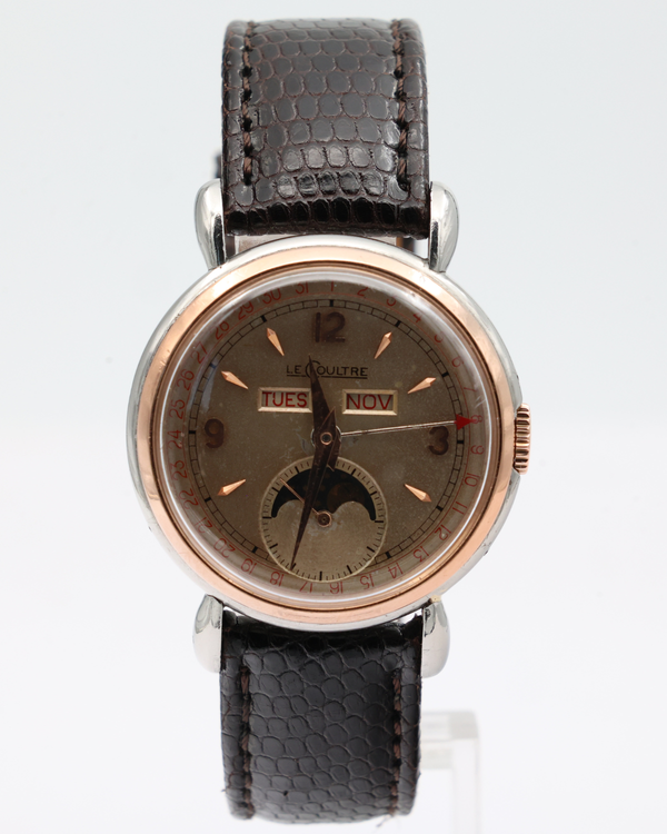 Jaeger-LeCoultre Vintage 36MM Champagne Dial Aftermarket Leather Strap (Model / Calibre 494)