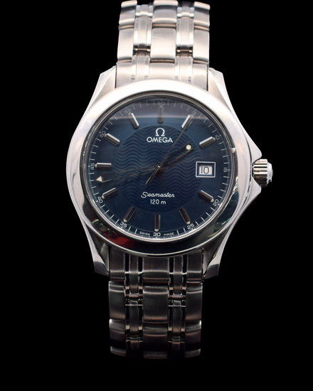Omega Seamaster 120M 36.25MM Quartz Blue Dial Steel Bracelet (2511.81.00)