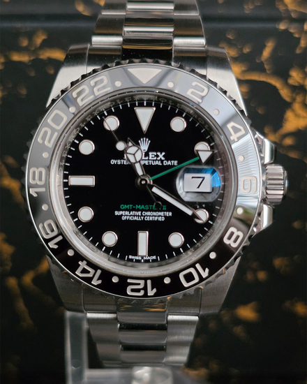No Reserve - 2017 Rolex GMT-Master II 40MM Black Dial Oyster Bracelet (116710LN)