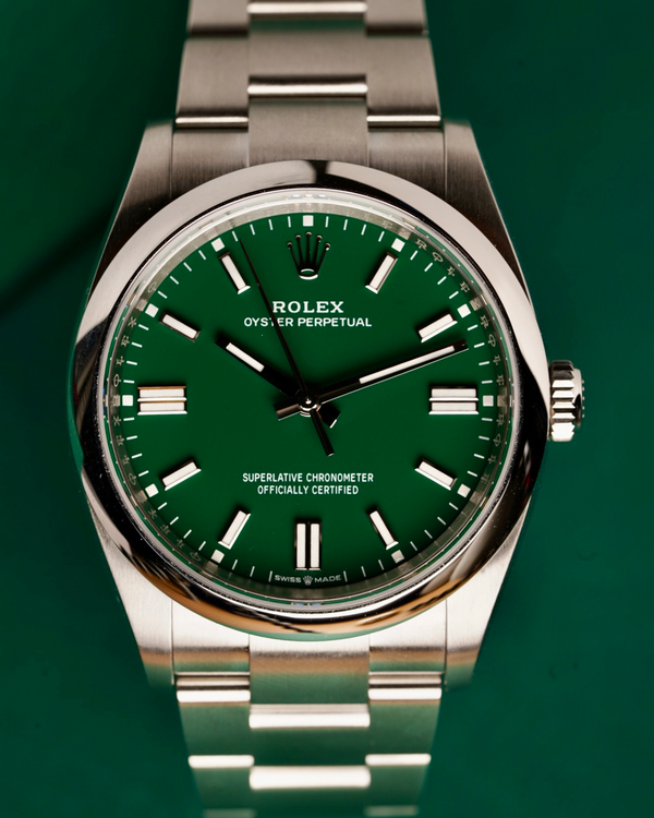 2025 Rolex Oyster Perpetual 36MM Green Dial Oyster Bracelet (126000)