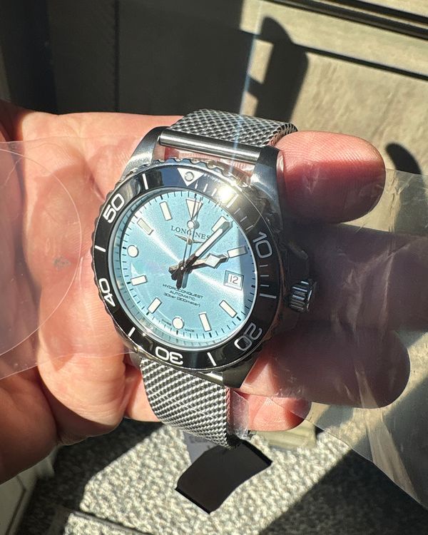 2026 Longines HydroConquest 42MM Ice Blue Dial Steel Bracelet (L3.788.4.99.6)