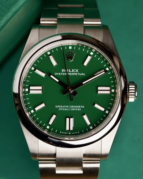 2026 Rolex Oyster Perpetual 41MM Green Dial Oyster Bracelet (134300)