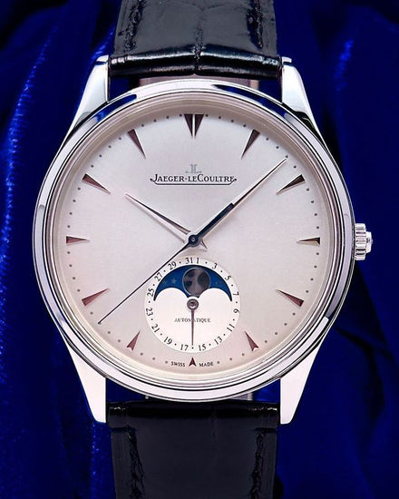 2019 Jaeger-LeCoultre Master Ultra Thin Moon 39MM Silver Dial Leather Strap (Q1368420)