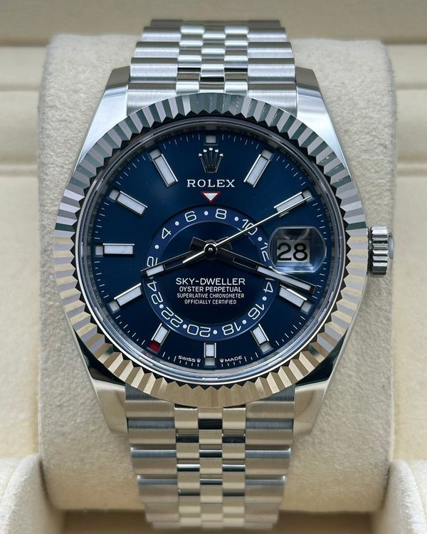 2025 Rolex Sky-Dweller 42MM Blue Dial Jubilee Bracelet (336934)