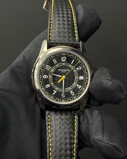 2026 Patek Philippe Calatrava 40MM Black Dial Leather Strap (6007G-001)