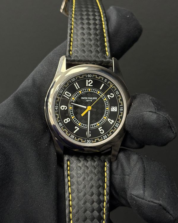 2026 Patek Philippe Calatrava 40MM Black Dial Leather Strap (6007G-001)