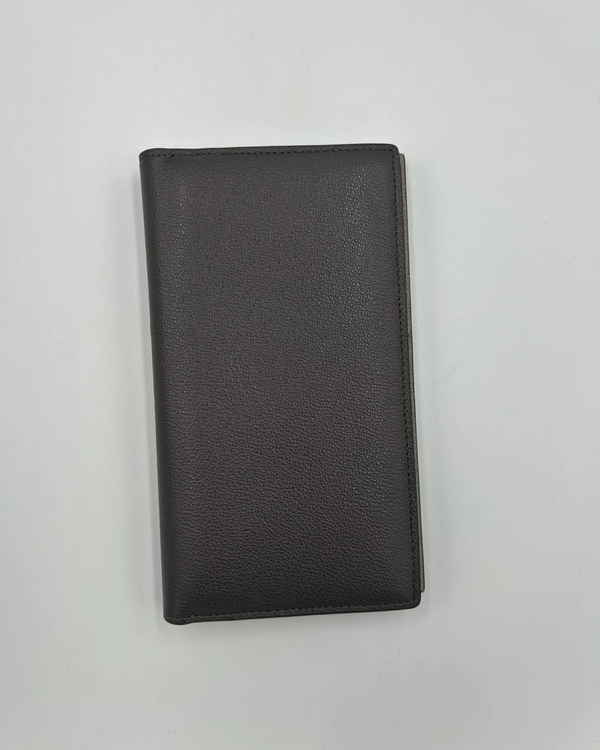 Bvlgari Accessories Wallet Small Grey Leather Steel Hardware (Wallet)
