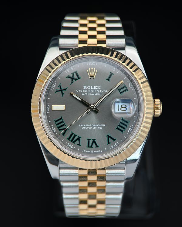 2020 Rolex Datejust "Wimbledon" 41MM Slate Dial Two-Tone Jubilee Bracelet (126333)