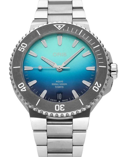Oris Aquis Great Barrier Reef IV L.E. 43.5MM Blue Dial Steel Bracelet (01 400 7790 4185)