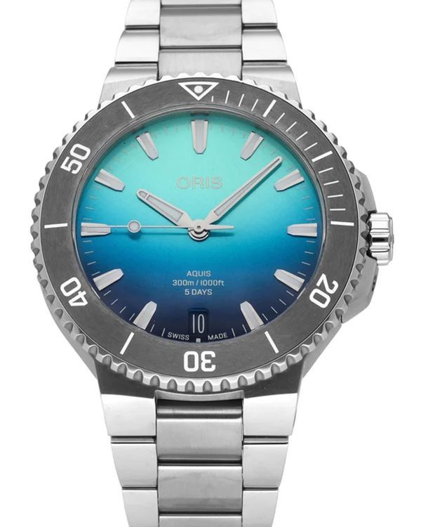 Oris Aquis Great Barrier Reef IV L.E. 43.5MM Blue Dial Steel Bracelet (01 400 7790 4185)