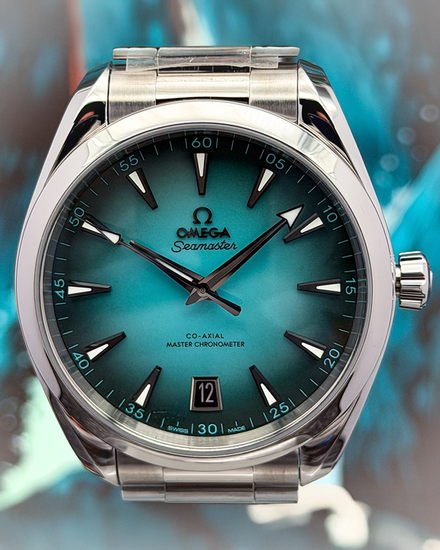2026 Omega Seamaster Aqua Terra 150M 41MM Turquoise Dial Steel Bracelet (220.10.41.21.03.006)
