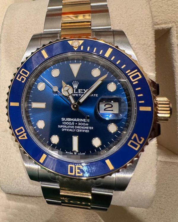 Rolex Submariner Date "Bluesy" 41MM Blue DIal Two-Tone Oyster Bracelet (126613LB)