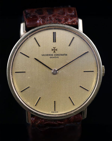 Vacheron Constantin Patrimony 33MM Champagne Dial Leather Strap (39009)