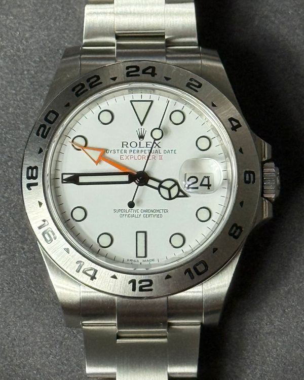 2017 Rolex Explorer II "Polar" 42MM White Dial Steel Bracelet (216570)