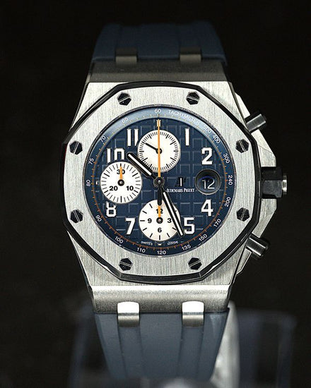 2014 Audemars Piguet Royal Oak Offshore 42MM Blue Dial Rubber Strap (26470ST.OO.A027CA.01)