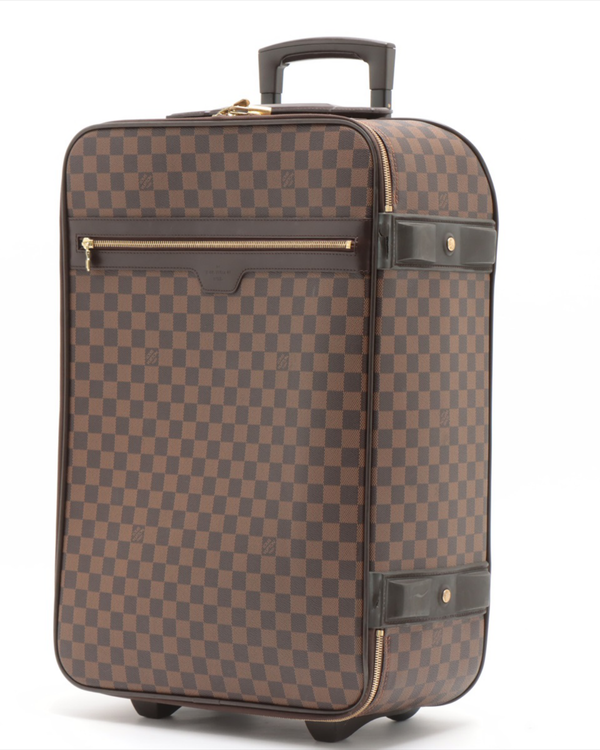 Louis Vuitton Damier Ebene Pegase 55 Carry-On Brown Canvas Gold-Tone Hardware (N23294)