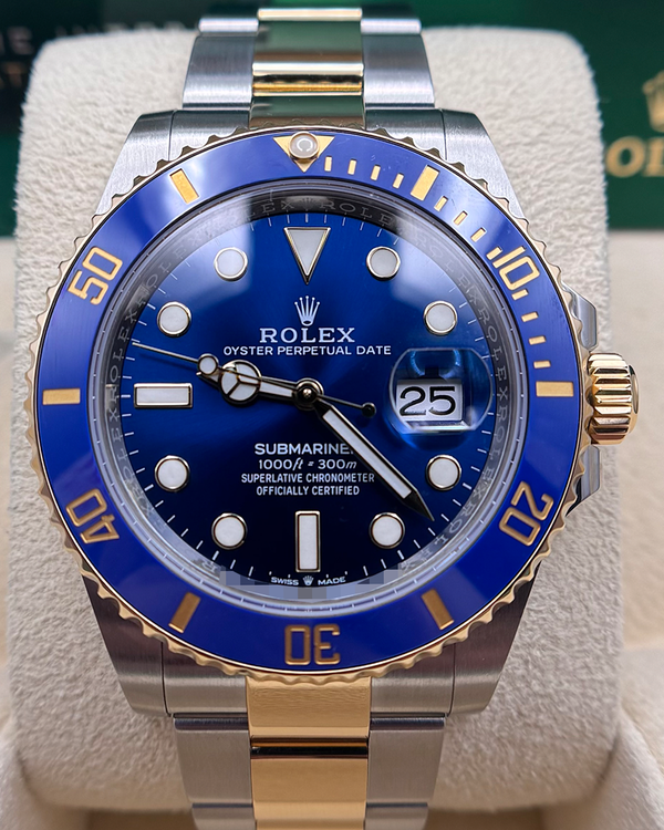No Reserve - 2023 Rolex Submariner Date "Bluesy" 41MM Blue Dial Two-Tone Oyster Bracelet (126613LB)
