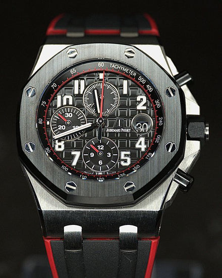 2020 Audemars Piguet Royal Oak Offshore Chronograph "Vampire" 42MM Black Dial Rubber Strap (26470SO.OO.A002CA.01)