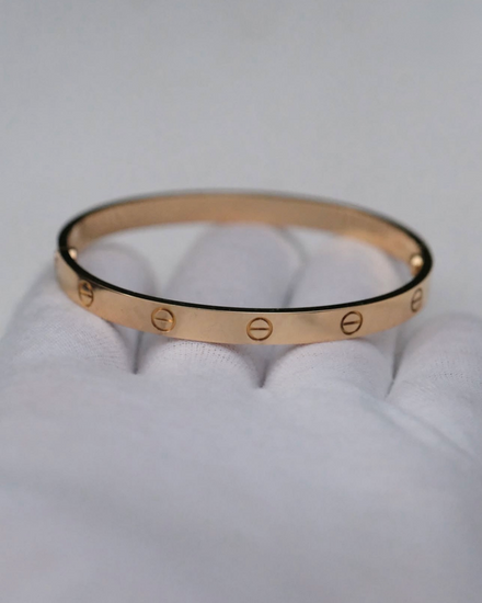2018 Cartier Love Bracelet 18K Yellow Gold 6.1MM Size 19 (Bracelet)