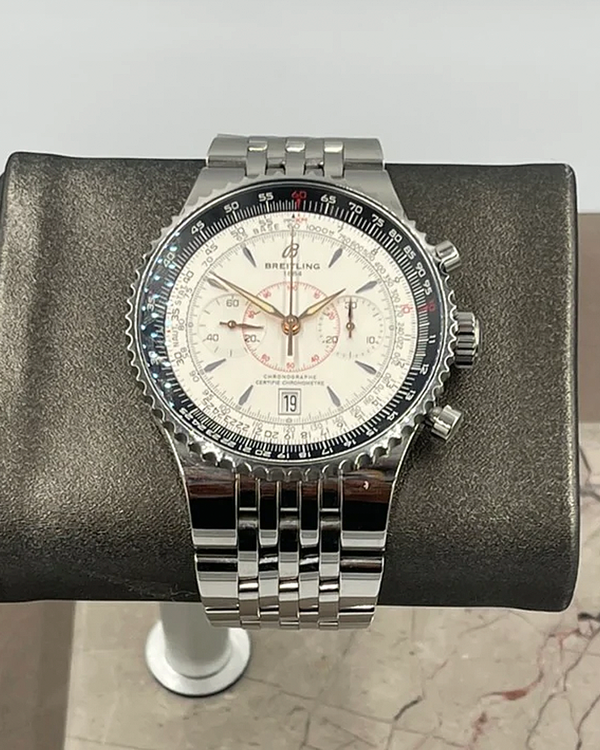 Breitling Montbrillant Légende 47MM White Dial Steel Bracelet (A23340)