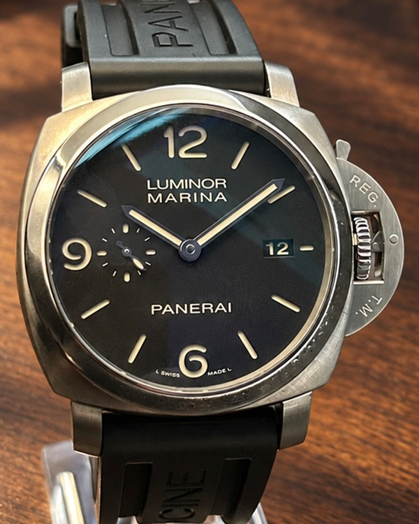 No Reserve - 2018 Panerai Luminor Marina 1950 3 Days 44MM Black Dial Rubber Strap (PAM00312)